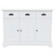 Sideboard with 3 Doors MDF and Pinewood 105x35x77.5 cm