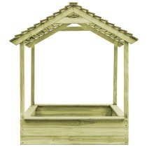 Spielhaus für den Garten mit Sandkasten 128x120x145 Kiefernholz