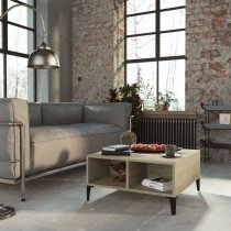 Coffee Table High Gloss Grey 60x60x30 cm Engineered Wood