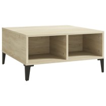 Couchtisch Hochglanz-Grau 60x60x30 cm Holzwerkstoff