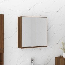 Bathroom Mirror Cabinet High Gloss White 64x20x67 cm