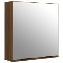 Bathroom Mirror Cabinet High Gloss White 64x20x67 cm