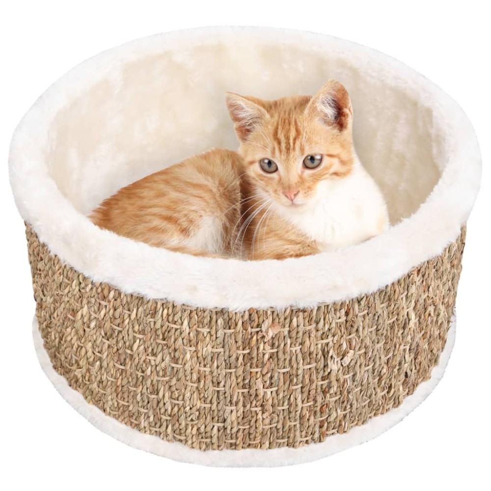 Round Cat Basket 36 cm Seagrass