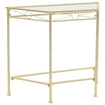 Side Table Vintage Style Metal 87x34x73 cm Gold