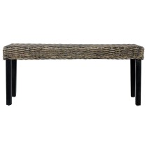 Bench 110 cm Natural Kubu Rattan and Solid Mango Wood