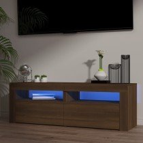 TV-Schrank mit LED-Leuchten Sonoma-Eiche 120x35x40 cm