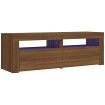 TV-Schrank mit LED-Leuchten Sonoma-Eiche 120x35x40 cm