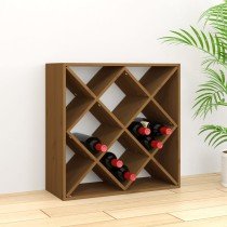 Wine Cabinet 62x25x62 cm Solid Wood Pine