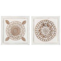 Hand-Carved Wall Panels 2 pcs MDF 40x40x1.5 cm