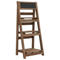 3-Tier Plant Stand with Blackboard 40x30x90 cm Solid Fir Wood