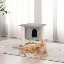 Cat Tree with Sisal Scratching Posts Cream 37 cm