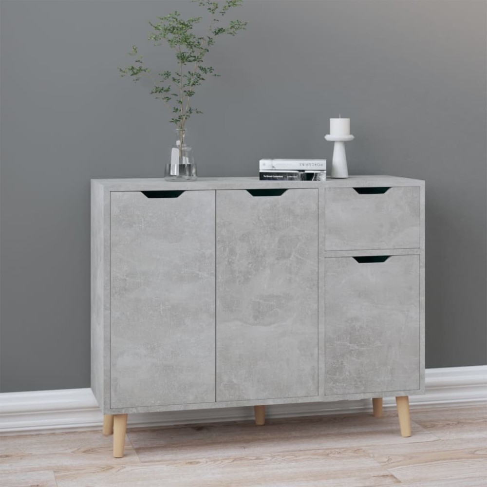 Sideboard Smoked Oak 90x30x72 cm Engineered Wood