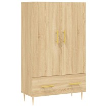 Highboard Smoked Oak 69.5x31x115 cm Engineered Wood