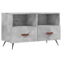 TV Cabinet Concrete Grey 80x36x50 cm Engineered Wood