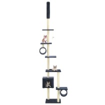 Katzen-Kratzbaum mit Sisal-Kratzsäulen 260 cm Beige