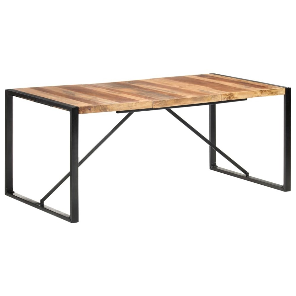 Dining Table 220x100x75 cm Solid Wood with Sheesham Finish