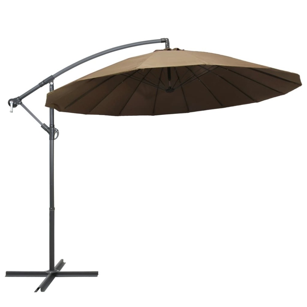 Hanging Parasol Green 3 m Aluminium Pole
