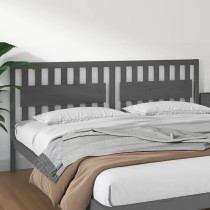 Bed Headboard White 155.5x4x100 cm Solid Wood Pine