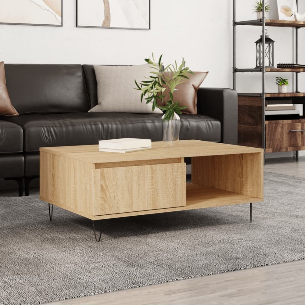 Coffee Table Grey Sonoma 90x60x35 cm Engineered Wood