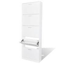 Shoe Cabinet Grey Sonoma 59x17x108 cm Engineered Wood