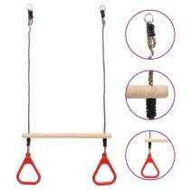 Trapeze Swing Bar with Rings