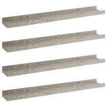 Wall Shelves 2 pcs Concrete Grey 40x9x3 cm