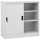Office Cabinet with Sliding Door Anthracite 90x40x90 cm Steel