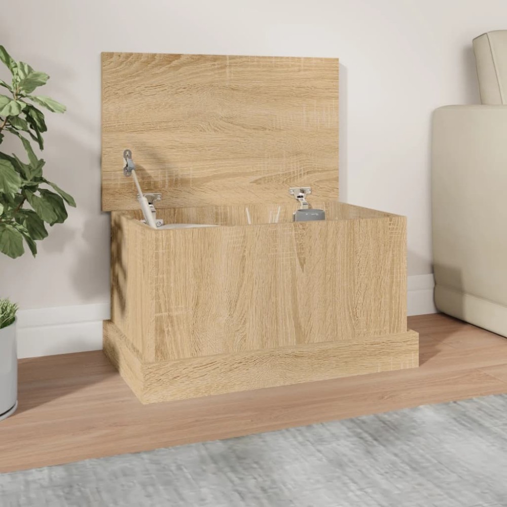 Truhe Braun Eiche-Optik 50x30x28 cm Holzwerkstoff