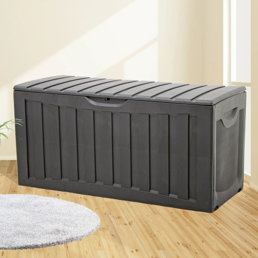 Storage Box Black 118x53x57 cm Polypropylene