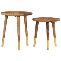 Coffee Tables 2 pcs Solid Sheesham Wood