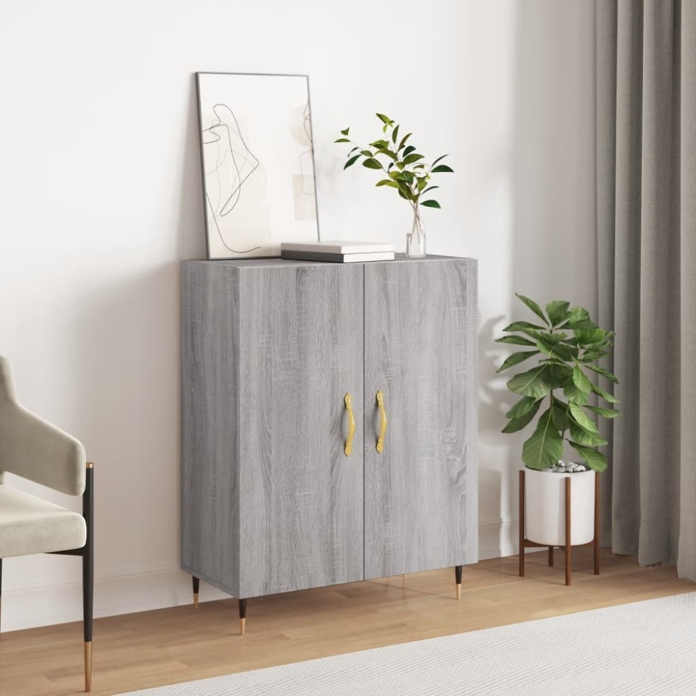 Sideboard Grey Sonoma 69.5x34x90 cm Engineered Wood