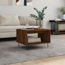 Coffee Table High Gloss White 60x50x40 cm Engineered Wood