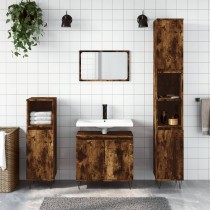 Bathroom Cabinet Smoked Oak...