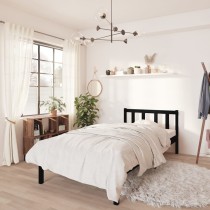 Bed Frame Solid Wood Pine 135x190 cm Double