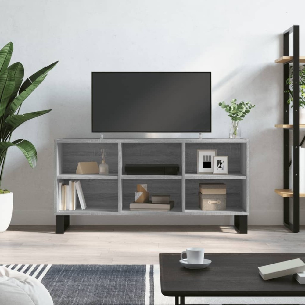 TV Cabinet Grey Sonoma 103.5x30x50 cm Engineered Wood