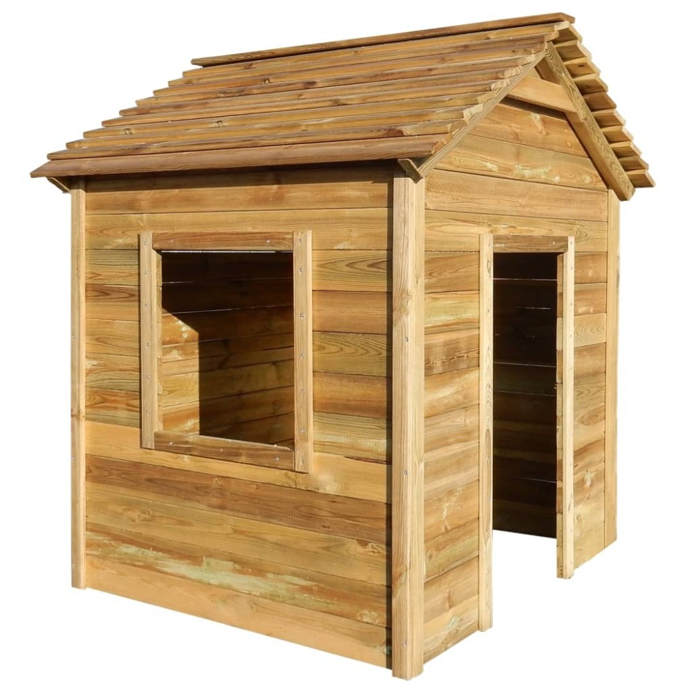 Outdoor Playhouse 123x120x146 cm Pinewood