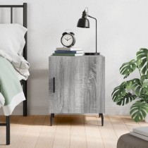 Bedside Cabinet Grey Sonoma 40x40x50 cm Engineered Wood