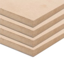 2 pcs MDF Sheets Square 60x60 cm 25 mm