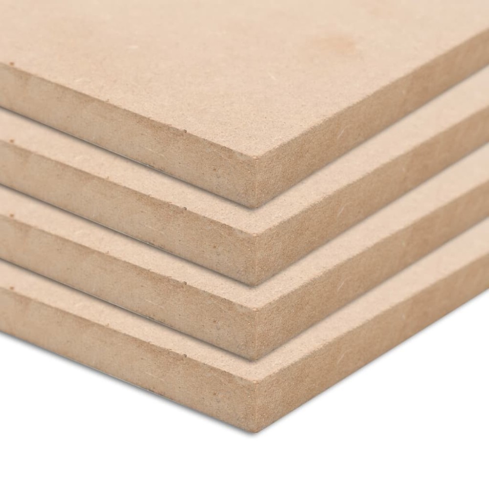 2 pcs MDF Sheets Square 60x60 cm 25 mm
