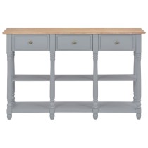 Konsolentisch Grau 120x30x76 cm MDF