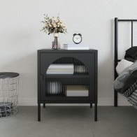 Nightstand Black 50x35x60...