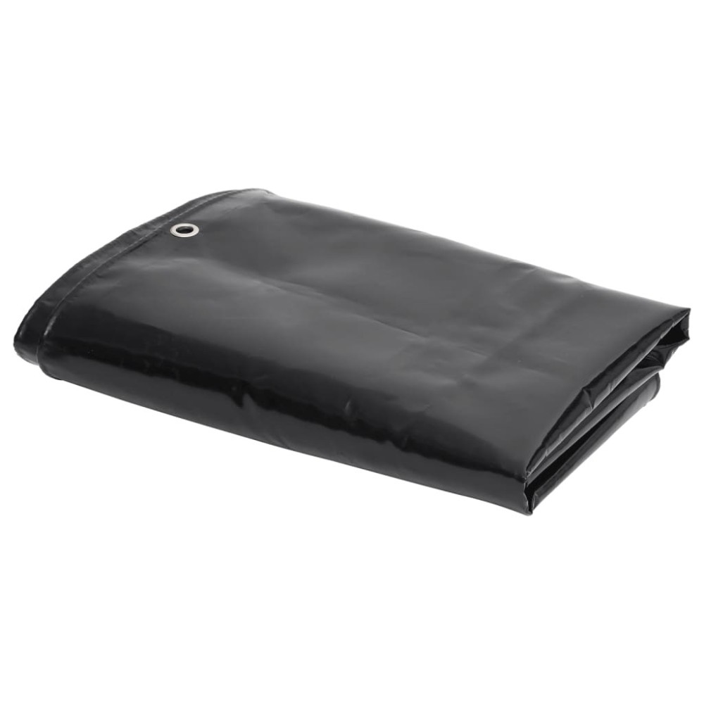 Tarpaulin 650 g/m  1.5x6 m Black