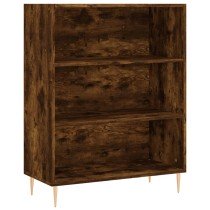 Bookcase Brown Oak 69.5x32.5x90 cm Engineered Wood