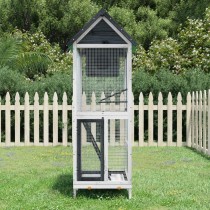 Bird House Mocha 60x58.5x160 cm Solid Wood Pine
