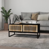Coffee Table 80x40x35 cm Engineered Wood and Iron