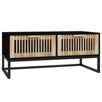 Coffee Table 80x40x35 cm Engineered Wood and Iron