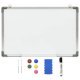 Magnetisches Whiteboard Weiß 110x60 cm Stahl