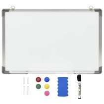 Magnetic Whiteboard White 110x60 cm Steel