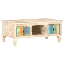 Coffee Table 100x55x40 cm Rough Mango Wood