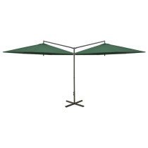 Double Parasol with Steel Pole Sand 600 cm
